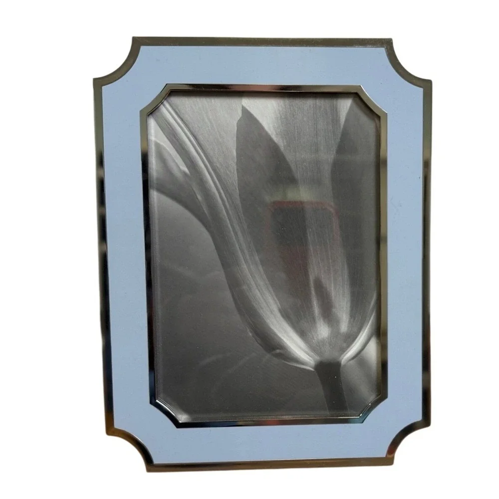 Martha Stewart Picture Frame 4x6 Light Blue‎ Silver